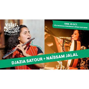 Illustration Djazia Satour + Naïssam Jalal au Pôle Musical d'Orgemont