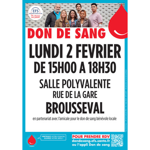 Illustration Don de sang à Brousseval