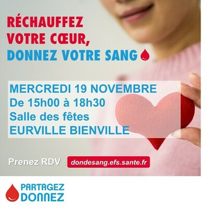 Illustration Don de sang à Eurville-Bienville