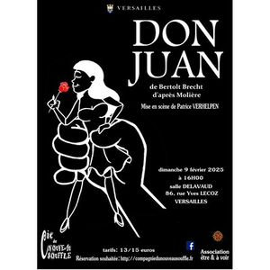Illustration "Don Juan" de Bertolt Brecht d'après Molière - mise en scène de Patrice Verhelpen