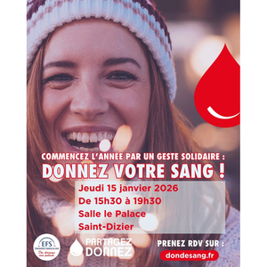 Illustration Donnez votre sang à Saint-Dizier
