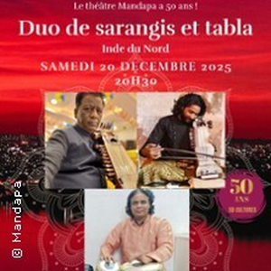 Illustration Duo de Sarangis et Tabla - Inde du Nord