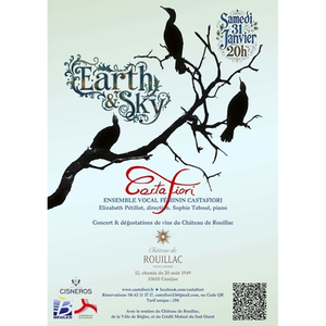 Illustration E V Castafiori Concert Dégustation Vin "Earth & Sky" Château de Rouillac Pessac-Léognan