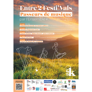 Illustration ENTRE 2 FESTI'VAL PASSEURS DE MUSIQUE, 21-29 août 2025, dans la Vallée de Villé (67)