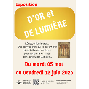 Illustration Exposition "D'Or et de Lumière"