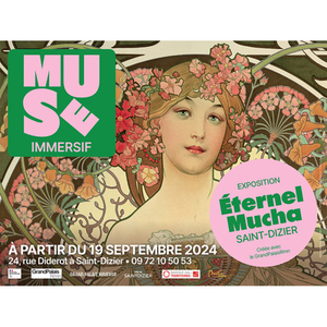 Illustration Exposition immersive "Éternel Mucha"