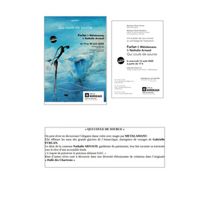 Illustration Exposition "Qui coule de source"