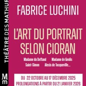 Illustration Fabrice Luchini - L'Art du Portrait Selon Cioran - Théâtre des Mathurins, Paris