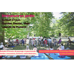 Illustration Festival Littérature en jardin : Samedi 27 juin (J6)