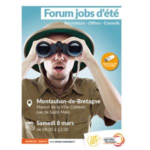 Illustration Forum jobs d'été le 8 mars à Montauban-de-Bretagne
