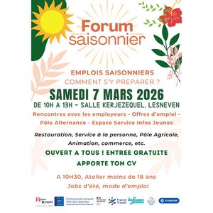 Illustration Forum saisonnier Lesneven Côte des Légendes