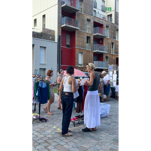 Illustration Grande braderie du textile et du recyclage