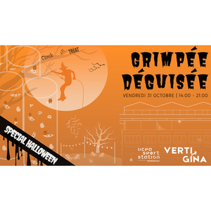 Illustration Grimpée déguisée - Halloween à VertiGina