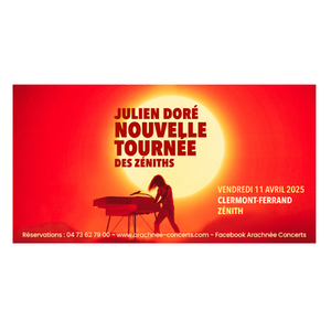 Illustration Julien Doré | Zénith d'Auvergne