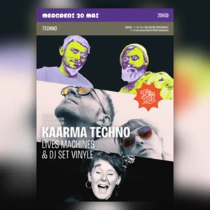Illustration KAARMA TECHNO - Lives machines & Dj Set Vinyle