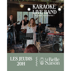 Illustration Karaoké Live Band, tous les jeudis à La Belle Saison