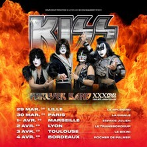 Illustration Kiss Forever Band - XXX Years On Fire!