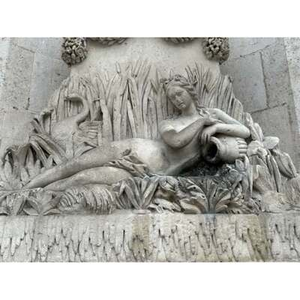 Illustration L'eau et les fontaines dans la cité chaumontaise