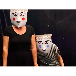 Illustration L'histoire et le présent du masque de scène