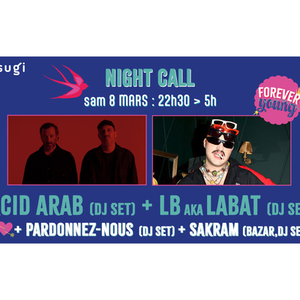 Illustration La coopé a 25 ans : Acid Arab - LB aka Labat + Pardonnez Nous + Sakram (Bazar) | La Coopérative de Mai