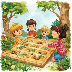 Illustration La course aux graines