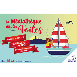 Illustration "La Médiathèque met les voiles" à la Jonction