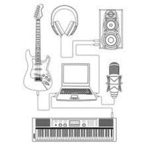 Illustration La Musique Assistée par Ordinateur