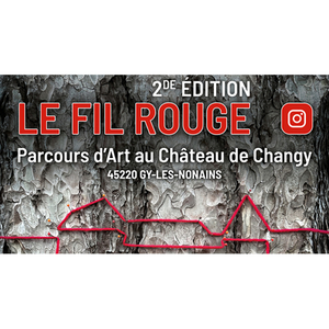 Illustration Le Fil Rouge - Parcours d'Art au Château de Changy (Gy les Nonains)