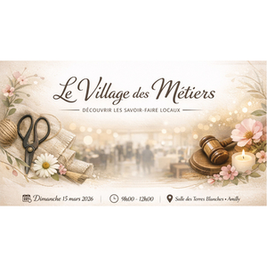 Illustration Le village des métiers à la Salle des Terres Blanches