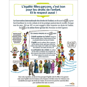 Illustration L’égalité filles-garçons c’est bon pour les droits de l’enfant. Et le respect aussi..!