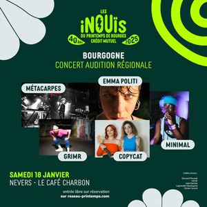 Illustration Les iNOUïS du Printemps de Bourges Crédit Mutuel : les auditions Bourgogne