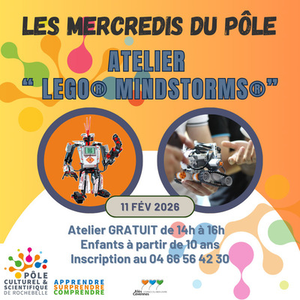 Illustration Les Mercredis du Pôle - Atelier "Lego® Mindstorm®"