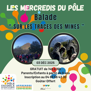 Illustration Les Mercredis du Pôle - Balade " Sur les traces des Mines"