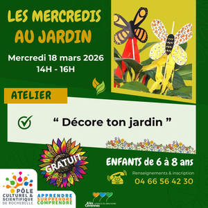 Illustration Les Mercredis du Pôle " Décore ton jardin "