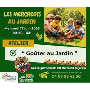 Illustration Les Mercredis du Pôle " Goûter au Jardin "