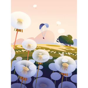 Illustration L’odyssée des graines, le génie de la nature illustré par Cruschiform