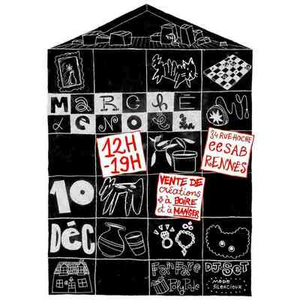 Illustration Marché de Noël de l'école d'art