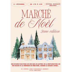 Illustration Marché de Noël - Novotel Bordeaux Mérignac