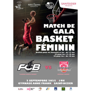 Illustration Match de gala basket féminin