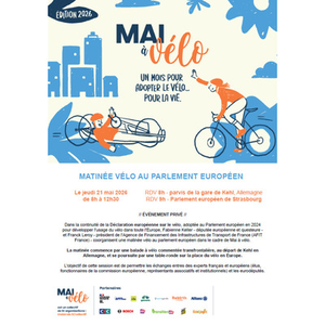 Illustration Matinée vélo au Parlement européen