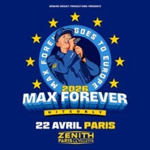 Illustration Max Pezzali - Max Forever Goes to Europe 2026