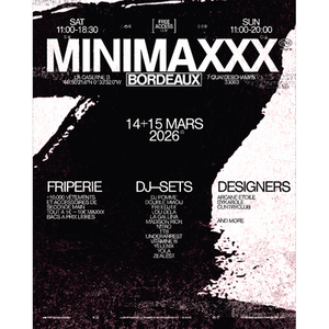 Illustration MINIMAXXX : Friperie + DJ-sets + Designers