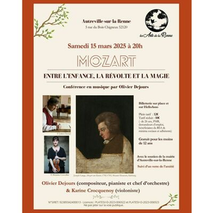 Illustration Mozart entre l'enfance, la révolte et la magie