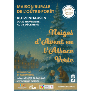 Illustration Neiges d'Avent en l'Alsace Verte.