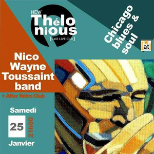 Illustration Nico Wayne Toussaint band + After Rétro Club