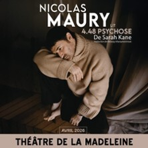 Illustration Nicolas Maury - 4.48 Psychose De Sarah Kane - Théâtre de la Madeleine, Paris