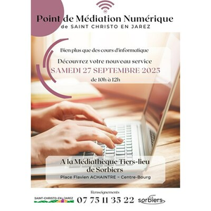 Illustration Ouverture du Point de Médiation Numérique de Sorbiers