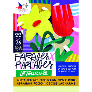 Illustration Parages x P(art)ages : Alltta + Delgres + Elise Bourn + Orage Roux + Abraham Fogg + Cécile Lacharme