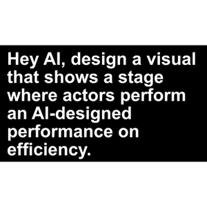 Illustration Pièce de théâtre « L'IA nous donnera bien un titre » (FASSIL 2025)