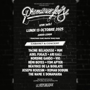 Illustration Premières Fois - Théâtre Le République, Paris